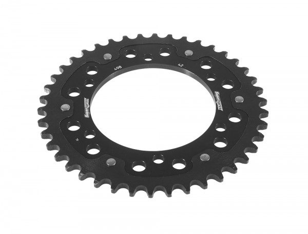 Kettenrad Stealth 39 42 Zähne in schwarz- (525) RST-498 passend für Kawasaki W650 ZR750 ZX6R / Suzuk