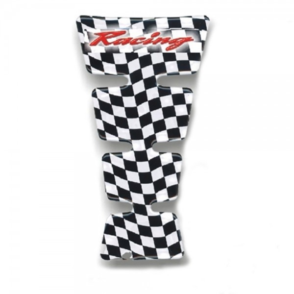 OneDesign Universal-Tankprotektor Racing; Farbe: schwarz/weiss, 213 x 117 mm