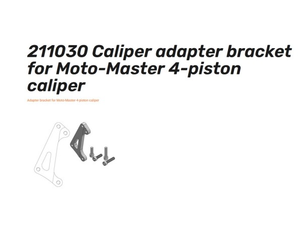 Moto-Master Bremssattel Oversize Adapter 320 mm für Moto-Master Bremszange - 211030